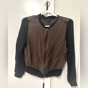 Timing Olive Green Bomber Style Zip Up